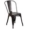 Emma and Oliver Commercial Grade 24" Round Metal Indoor-Outdoor Table Set with 2 Cafe Chairs